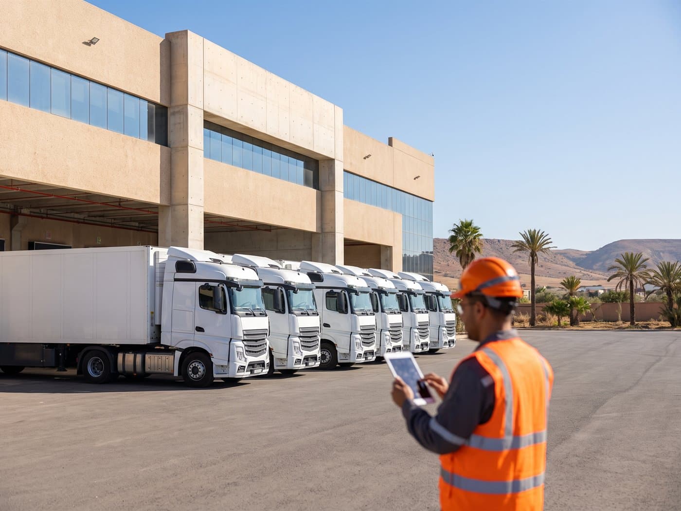 Camion Zanbouri Trans en opération de transport au Maroc